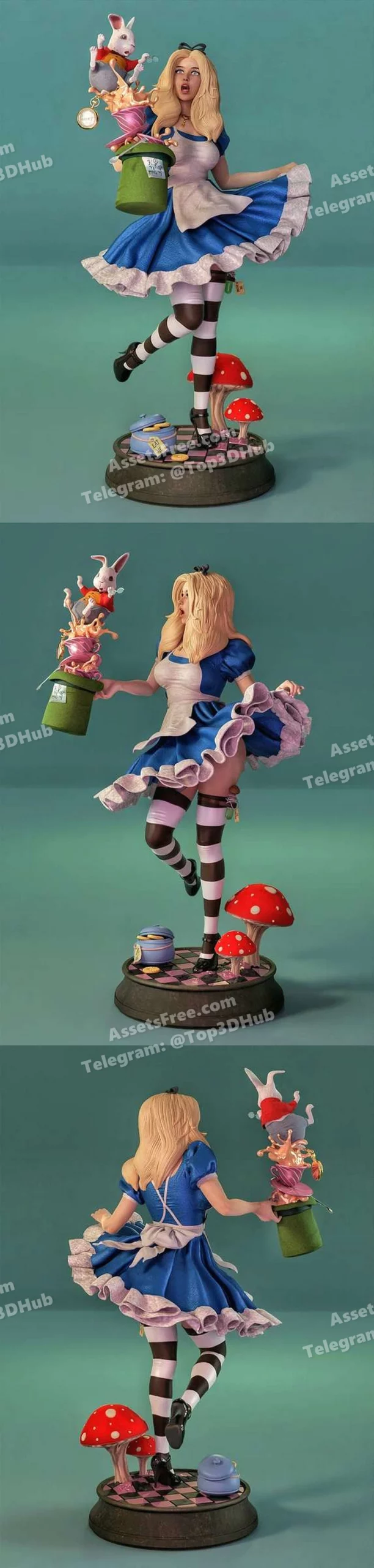 Alison in a Wonderful Land – MCM3D – STL 3D Print Model | AssetsFree.com Alison in a wonderful land mcm3d