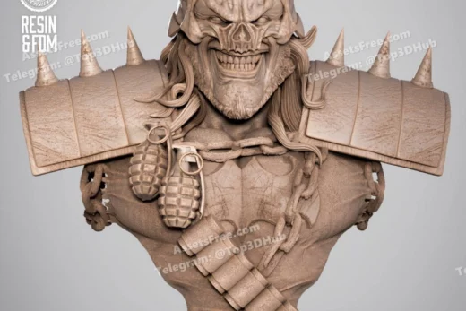 B3dserk batman who frags portrait bust