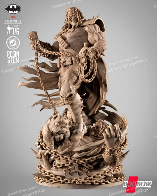 B3dserk batman who frags sculpture