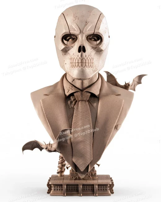 B3dserk black mask portrait bust