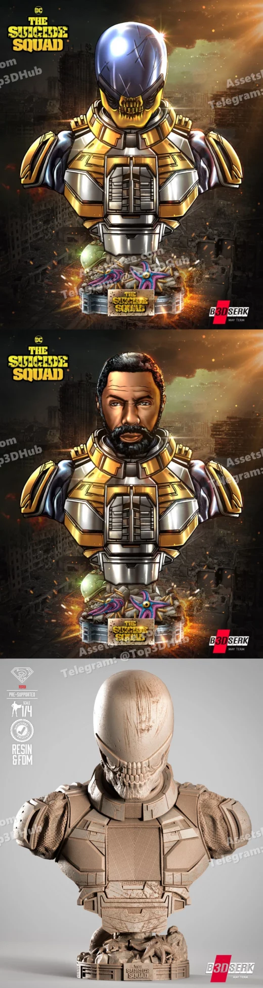 B3dserk bloodsport portrait bust