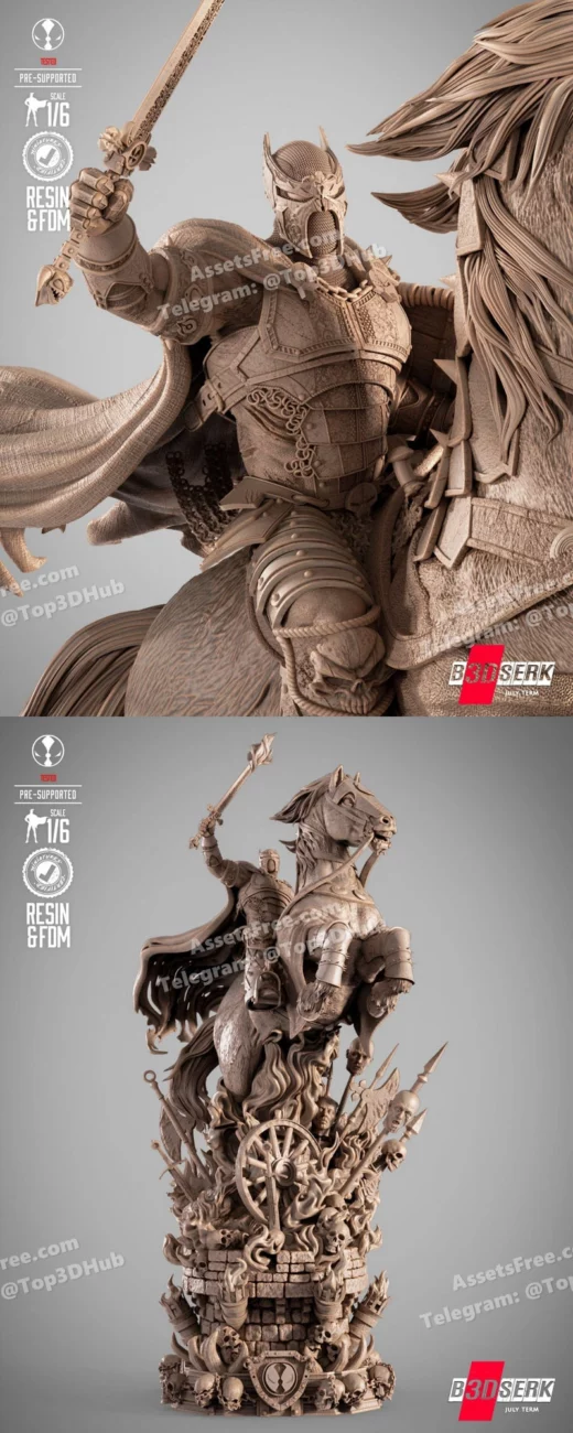 B3dserk medieval spawn sculpture