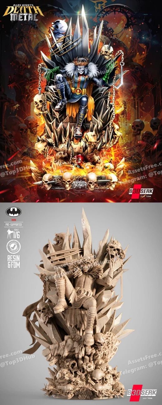 B3dserk robin king sculpture