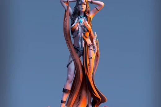 Boneflesh dragon necromancer pre supported 32mm 75mm