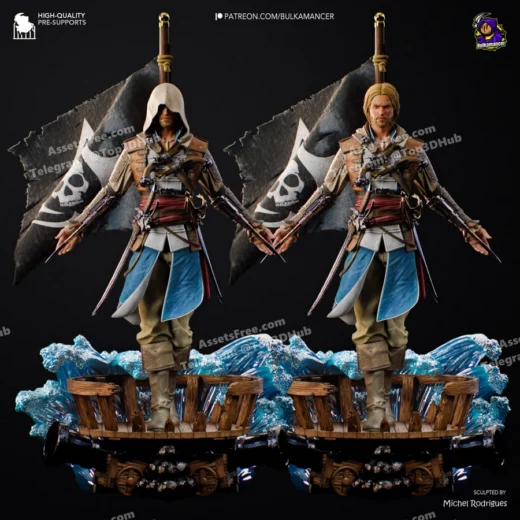 Bulkamancer sculpts edward kenway assassin's creed black flag
