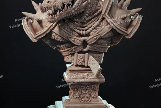 Bust crackle tooth, human were crocodile fighter