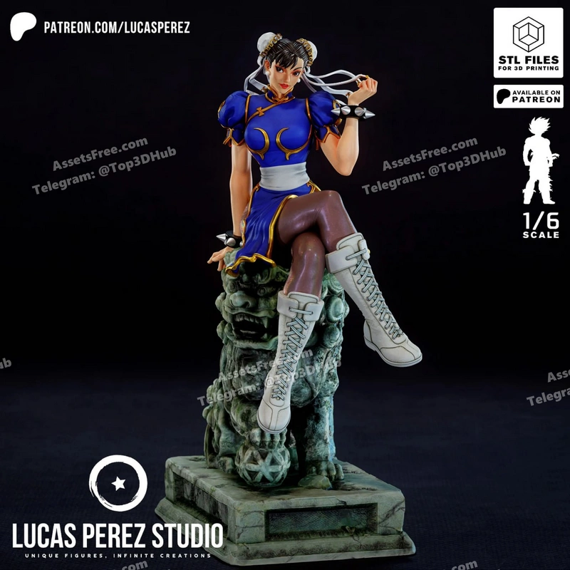 CHUN-LI 1-6 STL – STL 3D Print Model | AssetsFree.com Chun li 1 6 stl