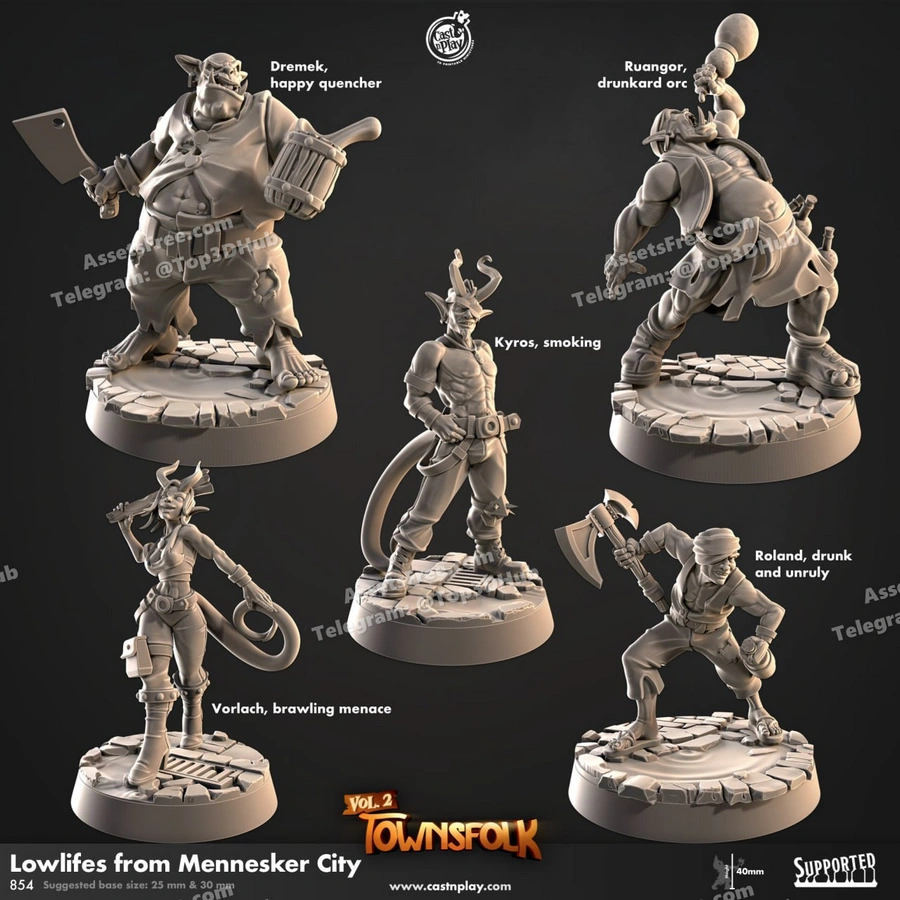 Cast n play lowlifes of mennesker city + stats