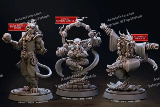 Cast n play zen master monks