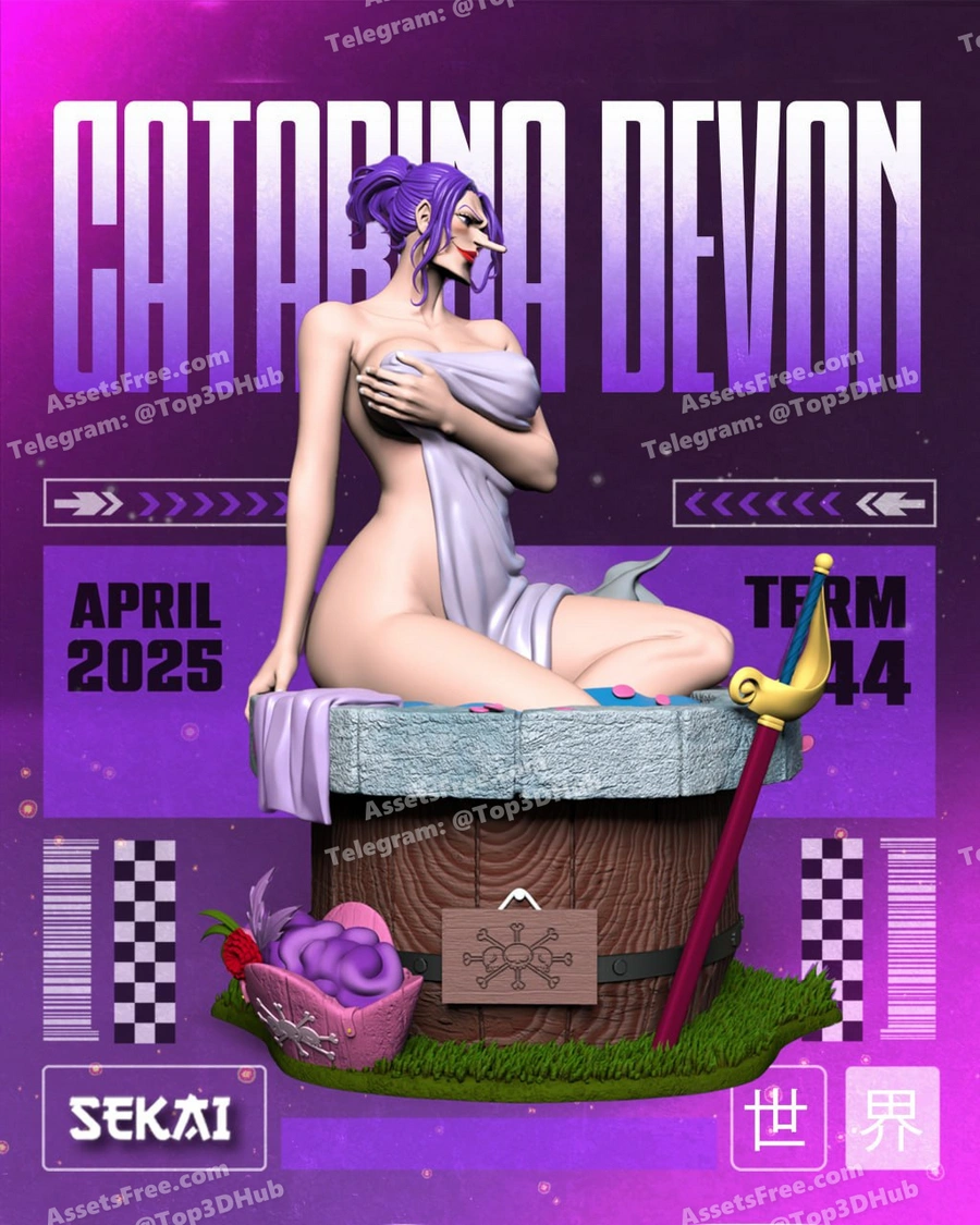 Catarina Devon – One Piece – Sekai 3D – STL 3D Print Model | AssetsFree.com Catarina devon one piece sekai 3d