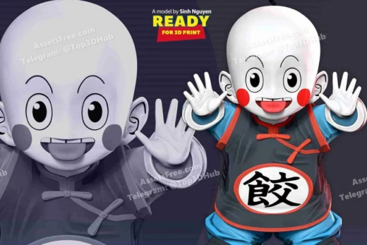 Chiaotzu dragon ball fanart