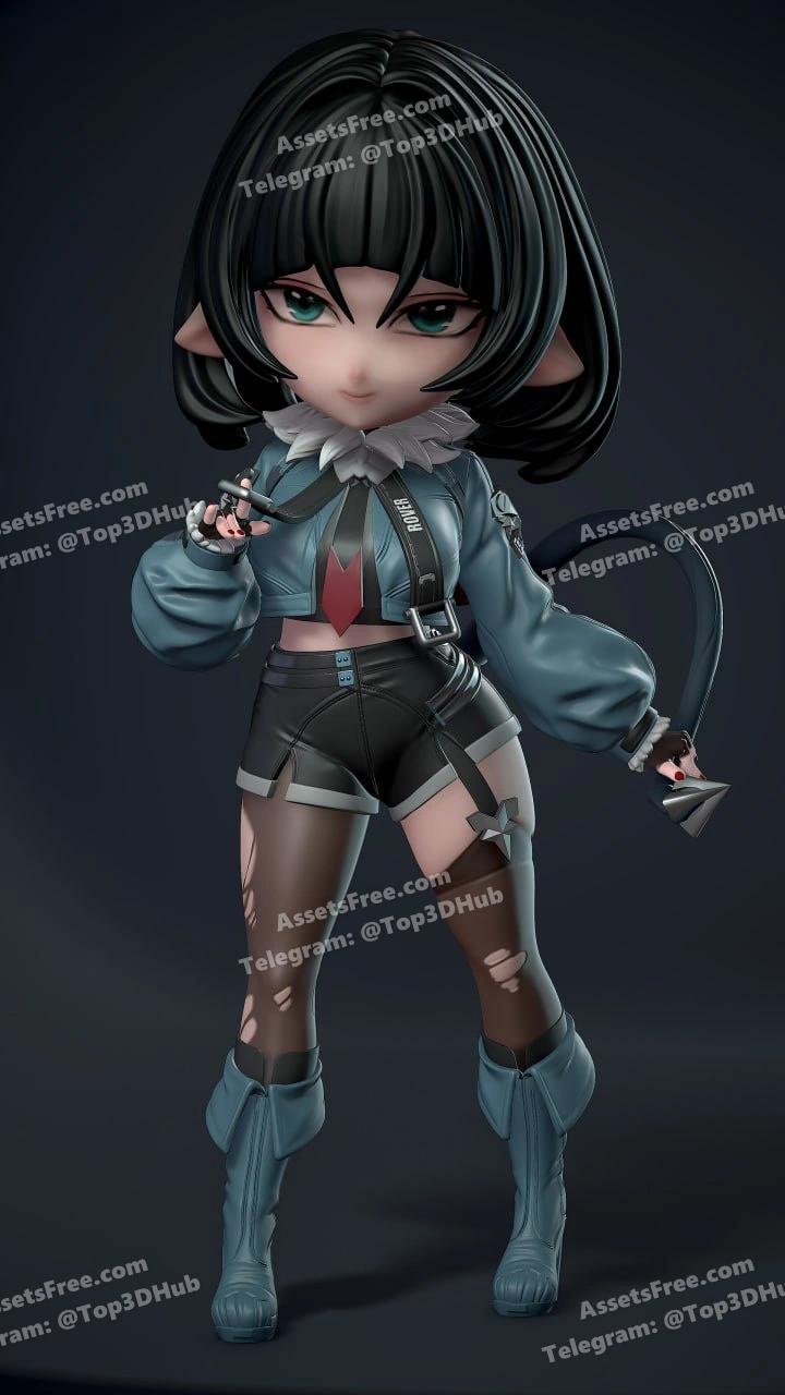 Chibi Jane Doe- Sylviana sculpt – STL 3D Print Model | AssetsFree.com Chibi jane doe sylviana sculpt