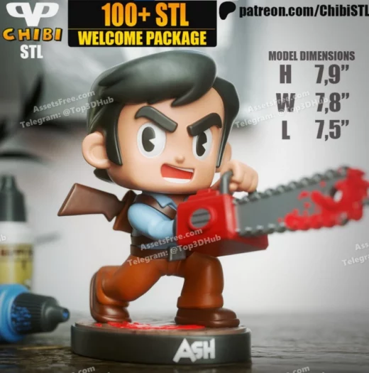 Chibistl 2025 06 ash evil dead chibi