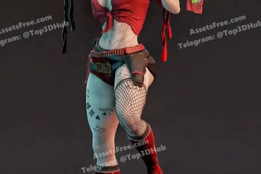 Cowgirl harley quinn — 3d print model stl