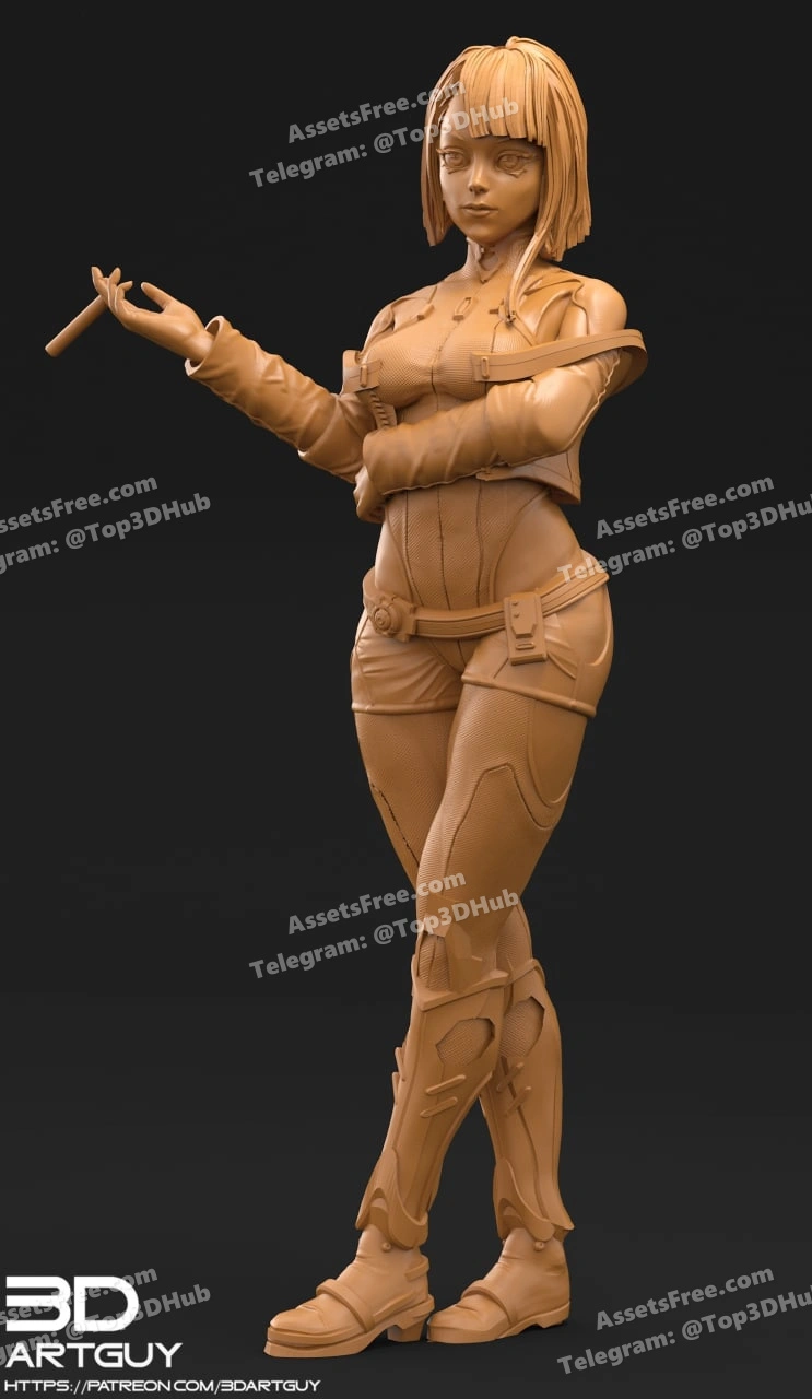 CyberpunkHacker_StandingPose – STL 3D Print Model | AssetsFree.com Cyberpunkhacker standingpose