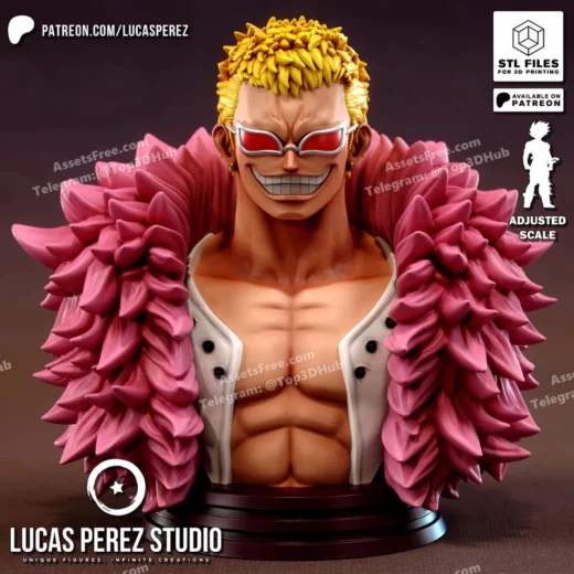 Doflamingo bust stl