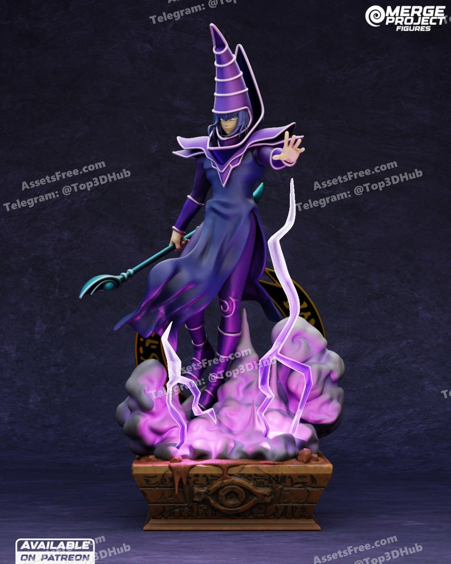 Dark Magician – Merge Project Figures – STL 3D Print Model | AssetsFree.com Dark magician merge project figures