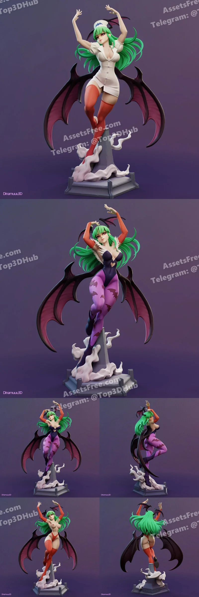 Dinamuuu3D_MorriganAensland – STL 3D Print Model | AssetsFree.com Dinamuuu3d morriganaensland