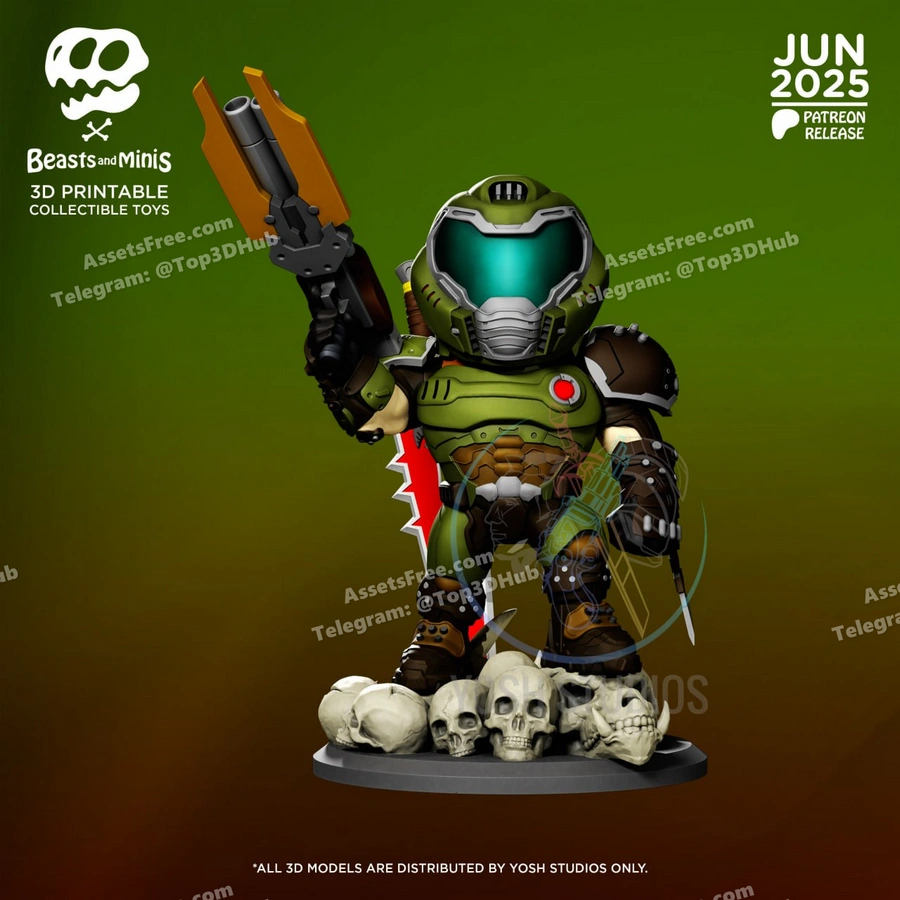 Doom Eternal Mini – STL 3D Print Model | AssetsFree.com Doom eternal mini