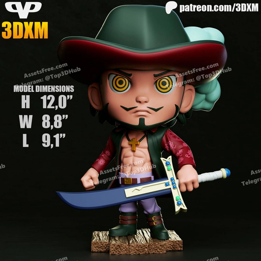 Dracule mihawk chibi (1)