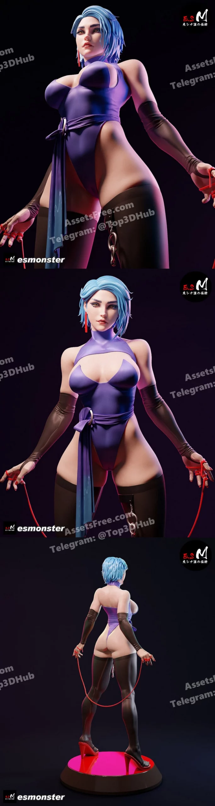 Es monster fan line girl + nsfw