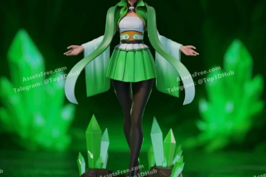 Emelard elf by double vertex