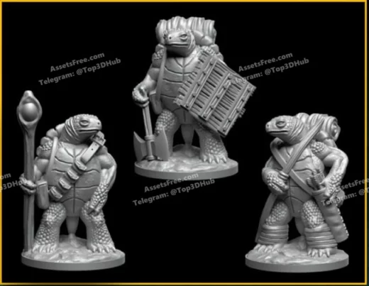 Fdg dragonlock miniatures turdle adventurers