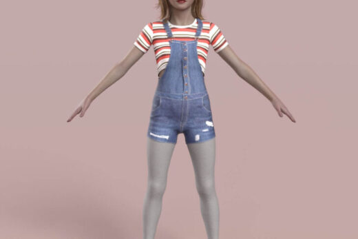 Flora teen character morph for g8 and g8.1