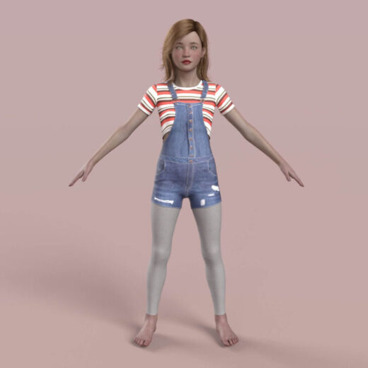 Flora teen character morph for g8 and g8.1