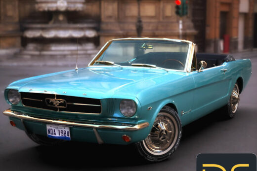 Ford mustang convertible 1965 for daz studio