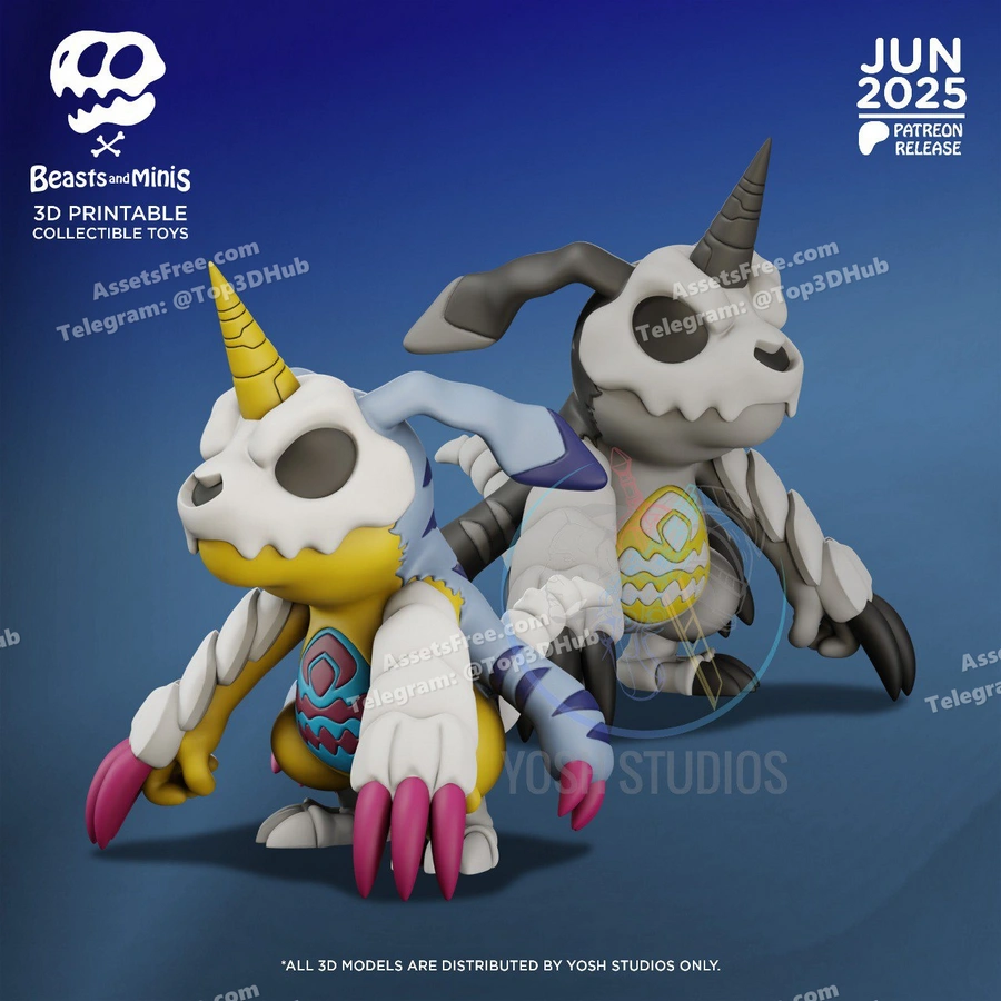 GABUMON – STL 3D Print Model | AssetsFree.com Gabumon