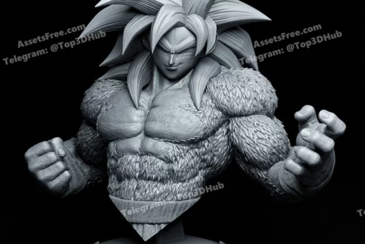 Goku sjj4 bust tanukifigures
