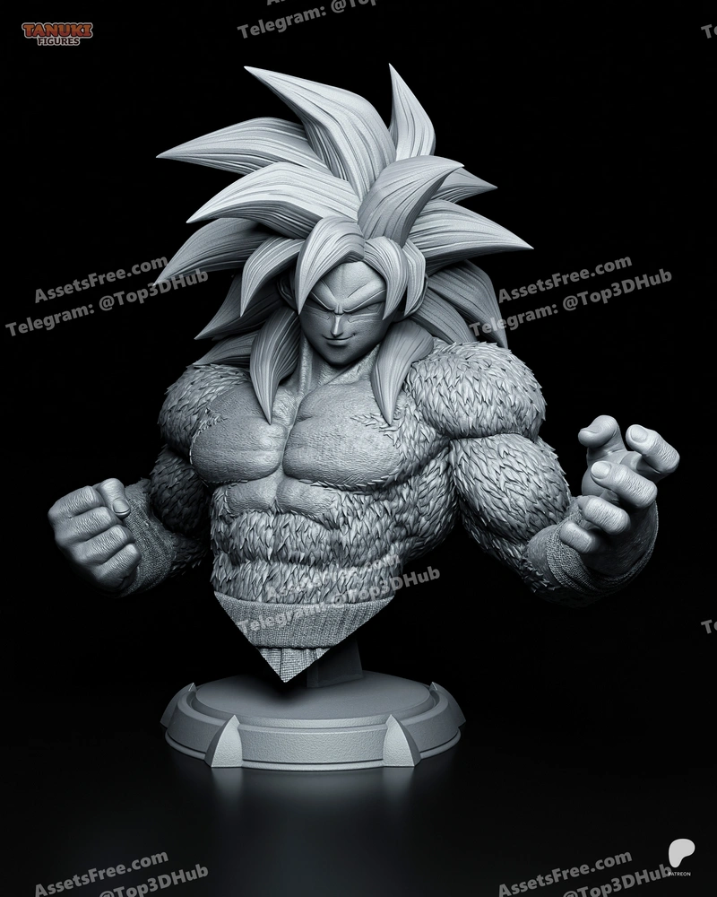 Goku sjj4 bust tanukifigures