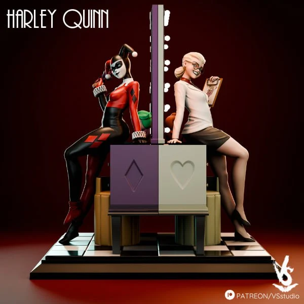Harley Quiinn – STL 3D Print Model | AssetsFree.com Harley quiinn