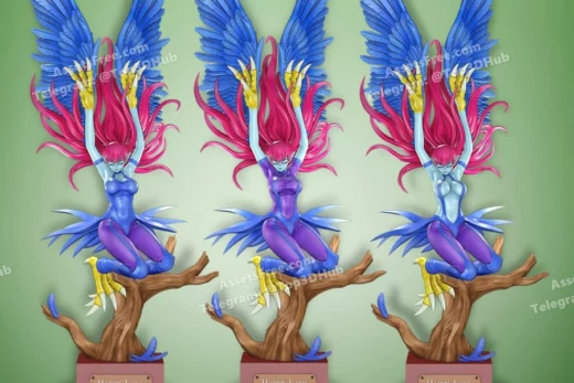 Harpie lady figure yugioh (r) wsonuchiha3d