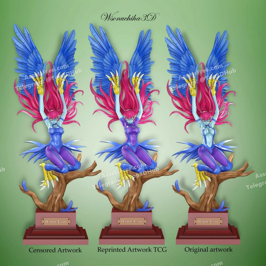 Harpie lady figure yugioh (r) wsonuchiha3d