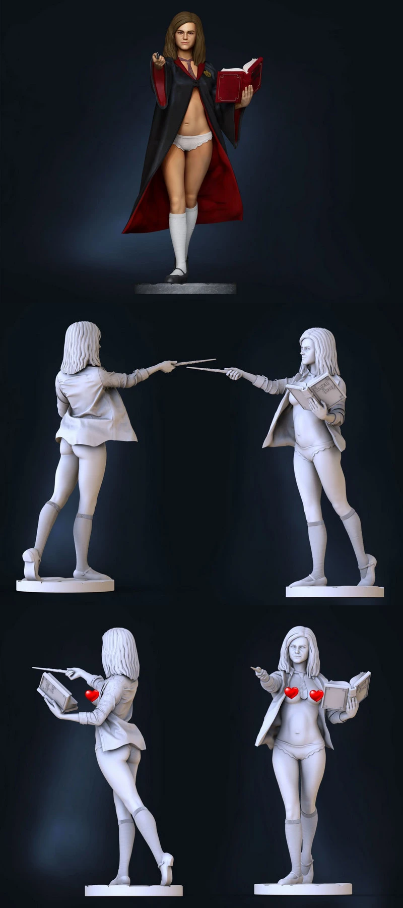 Hermione+Granger+nsfw+180+mm – STL 3D Print Model | AssetsFree.com Hermione+granger+nsfw+180+mm