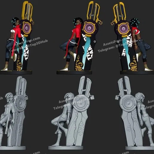 Inaki Sculpts – True Damage Senna – STL 3D Print Model | AssetsFree.com Inaki sculpts true damage senna