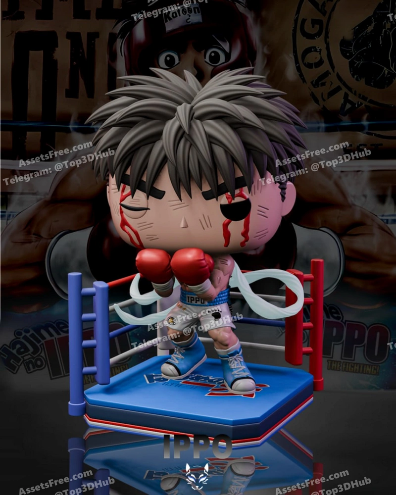 Ippo StudioMado Funko – STL 3D Print Model | AssetsFree.com Ippo studiomado funko