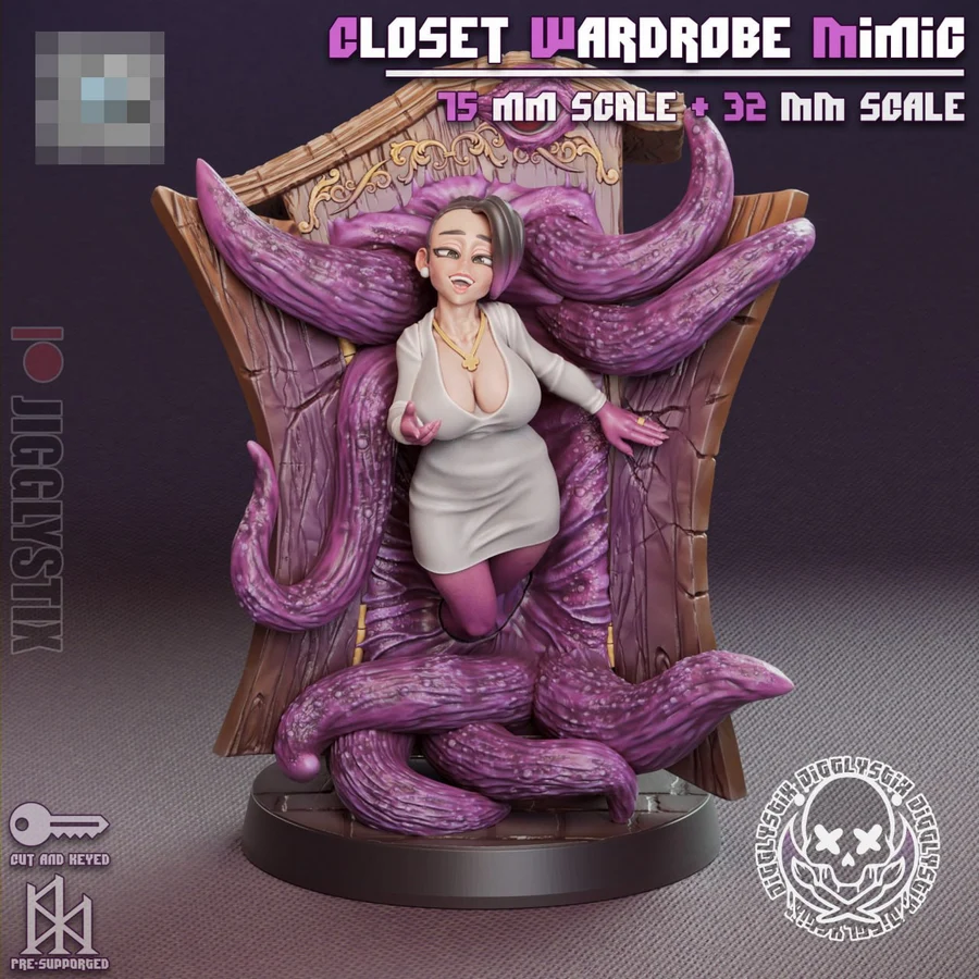 Jigglystix 2024 08 mimic closet wardrobe nsfw