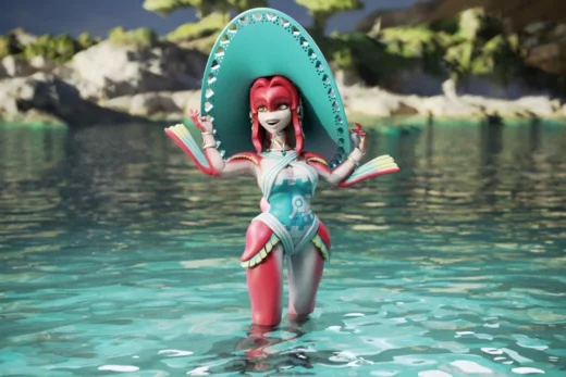 Jigglystix beach time fish girl mipha nsfw (1)