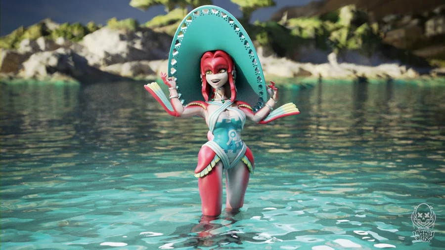 Jigglystix – Beach Time Fish Girl Mipha nsfw (1) – STL 3D Print Model | AssetsFree.com Jigglystix beach time fish girl mipha nsfw (1)