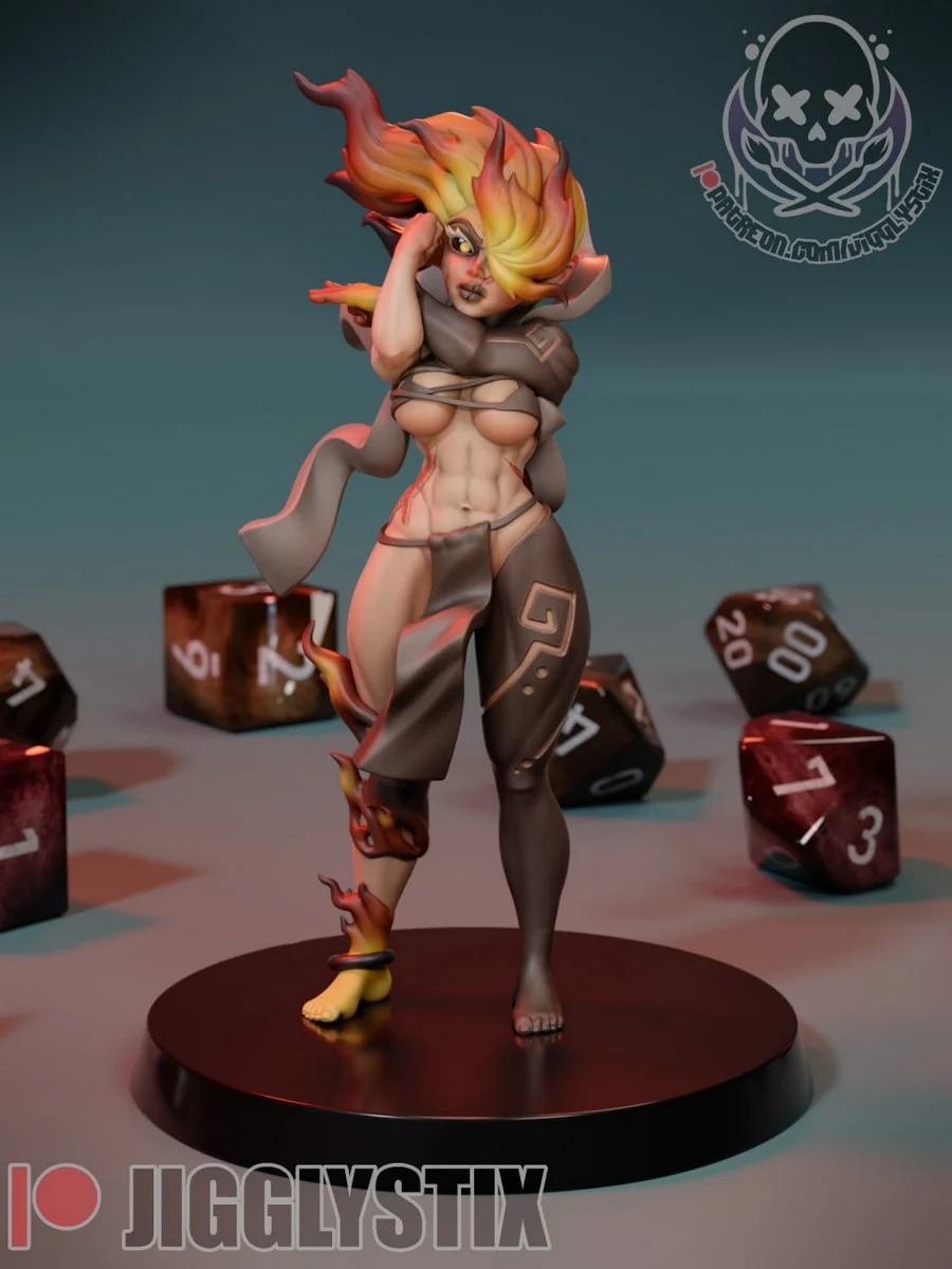 Jigglystix fire genasi fighter nsfw