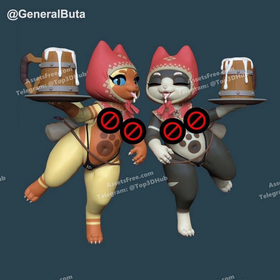 Kitty Helpers – STL 3D Print Model | AssetsFree.com Kitty helpers