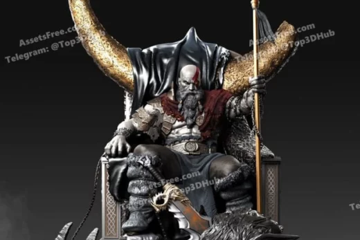 Kratos on throne