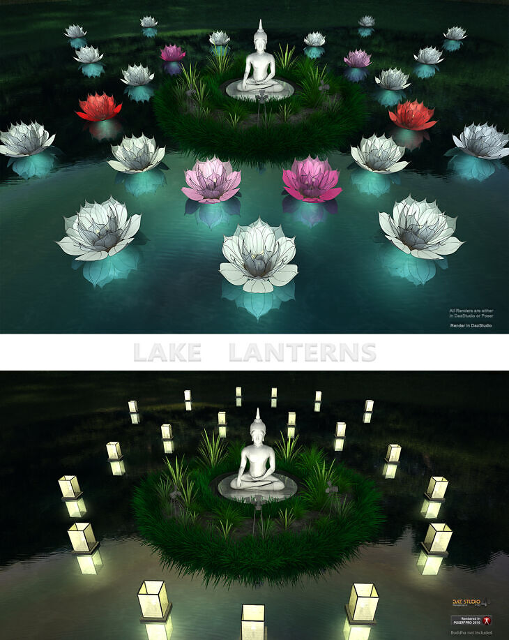 Lake Lanterns – STL 3D Print Model | AssetsFree.com Lake lanterns