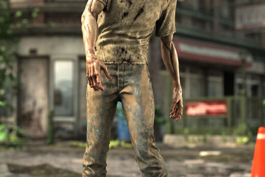 Long time dead zombie character and clothes for genesis 9