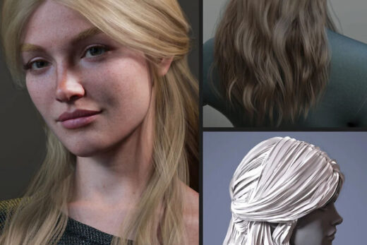 Mb long gentle hair for genesis 9