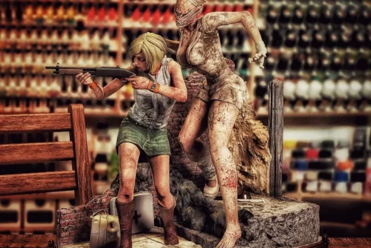 Mcm3d 2024 10 silent hill diorama heather & nurse