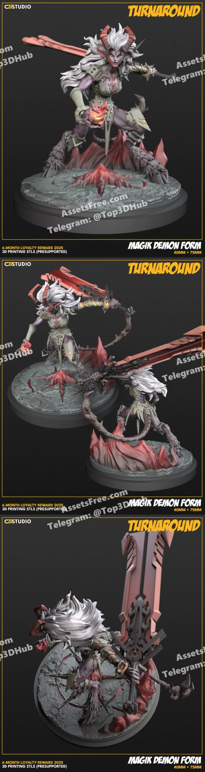 Marvel rivals demon form magik (limbo warden)